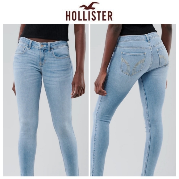 Low Rise Lightwash Skinny Jeans 